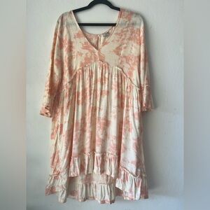 Hurley Women's Peach and Cream Tunic